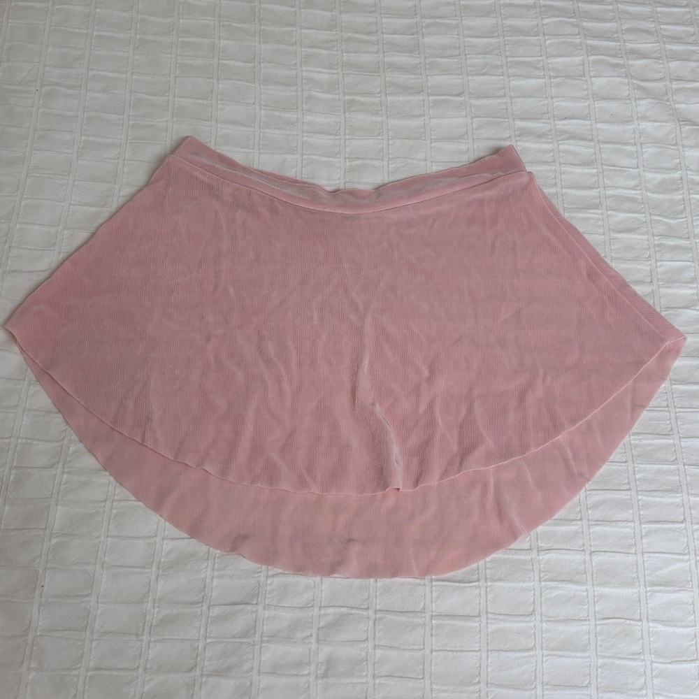 XS light pink pull on bullet pointe ballet skirt
